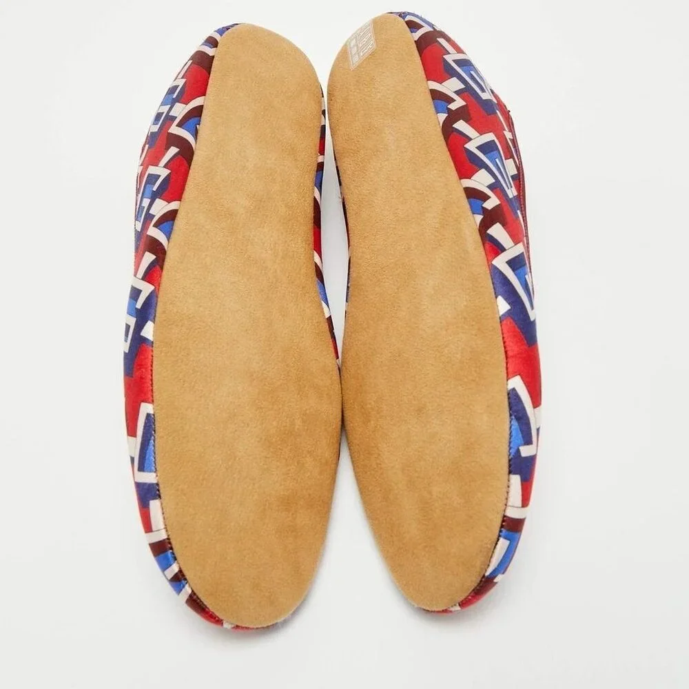 Mens Gucci Red Satin Voyage Geometric G Slippers Sz: UK 11 / EU 45 / US 11.5 NIB